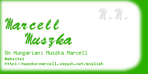 marcell muszka business card